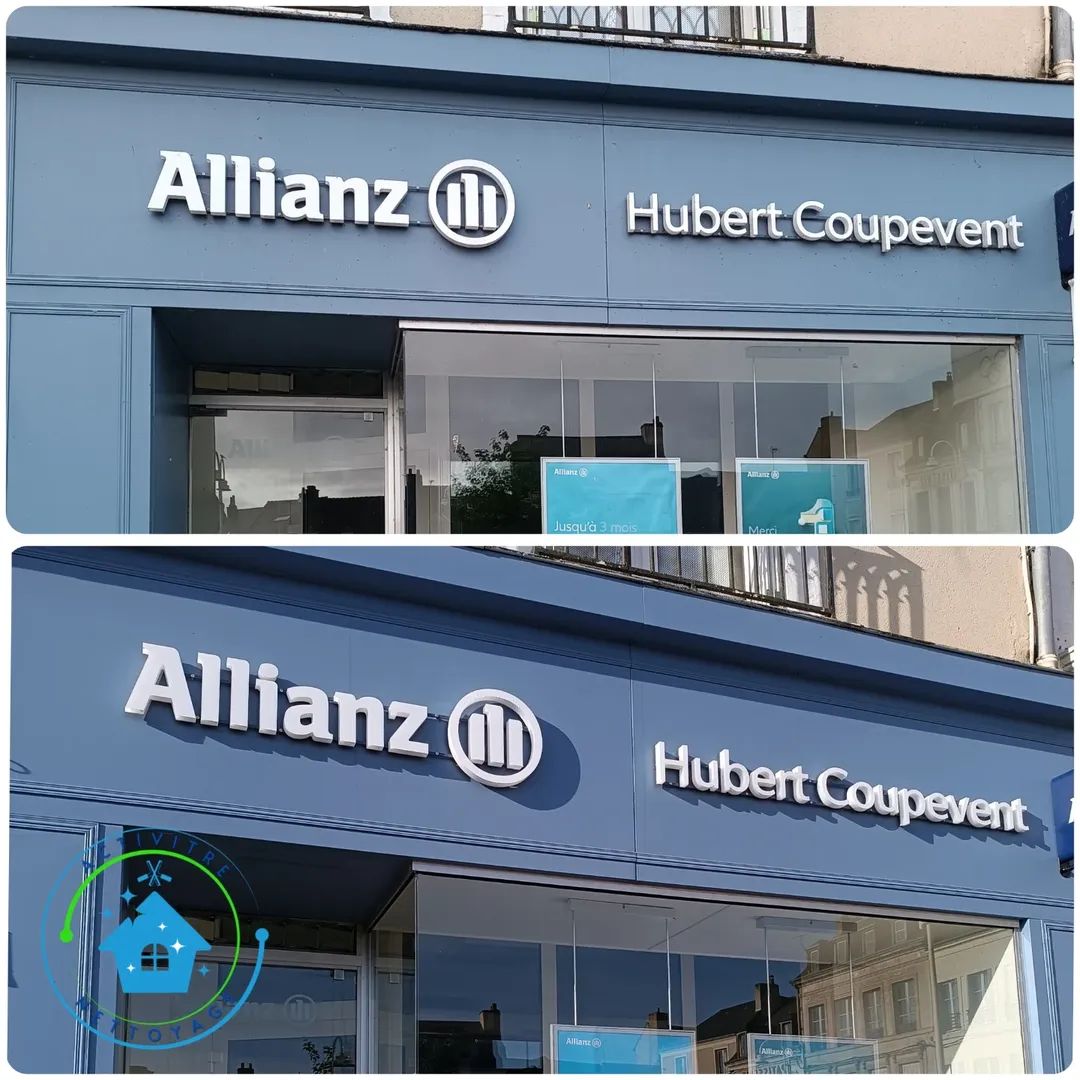 Nettoyage de façade - Allianz Hubert Coupevent